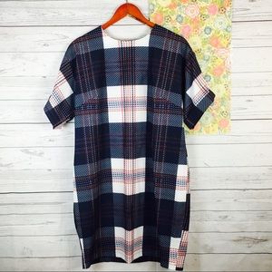 ASOS Plaid Shift Dress